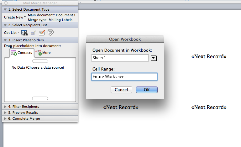 Select Workbook