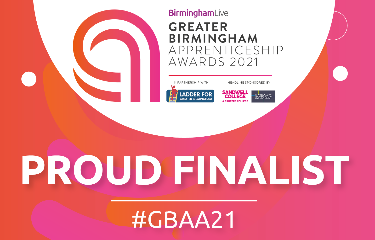 Proud finalist Birmingham Apprenticeships 2021 | Orbits IT